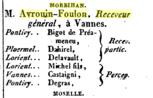 1819 Morbihan Almanach