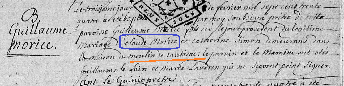 1734 MORICE Claude Cantizac