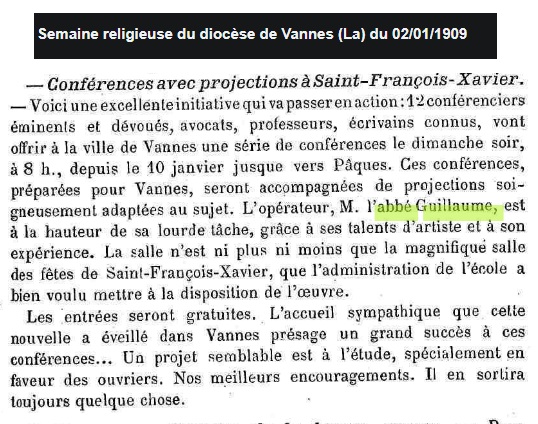 1909 01 Abbe Guillaume projection