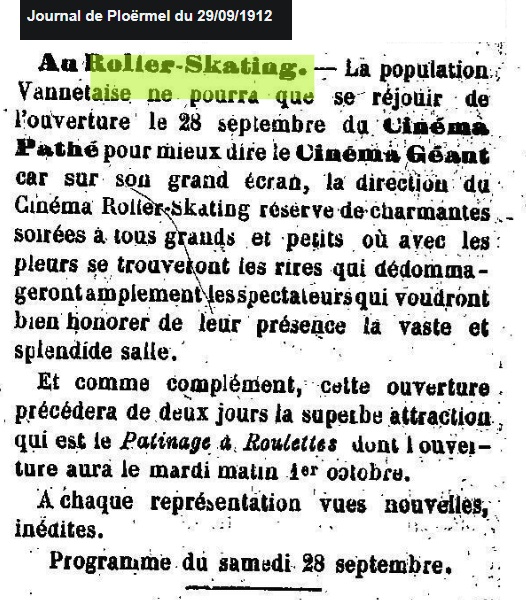 1912 09 Pathe roller skating