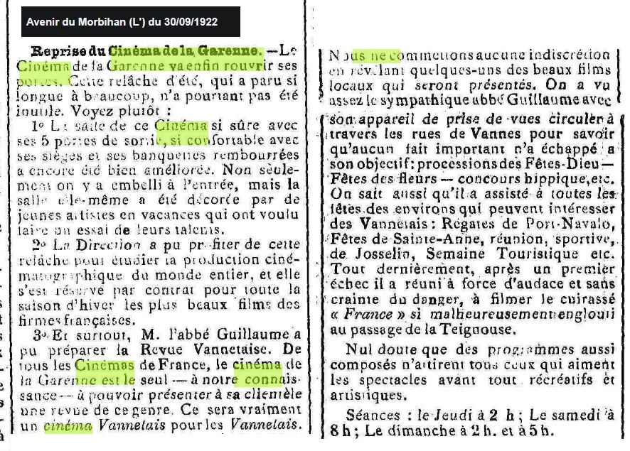 1922 09 Cinema Garenne Guillaume Copie