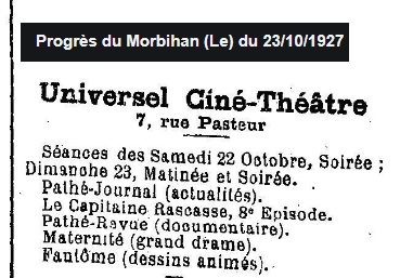 1927 10 Cine Theatre Pasteur