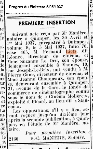 1937 05 LIETS vente cinema moliere