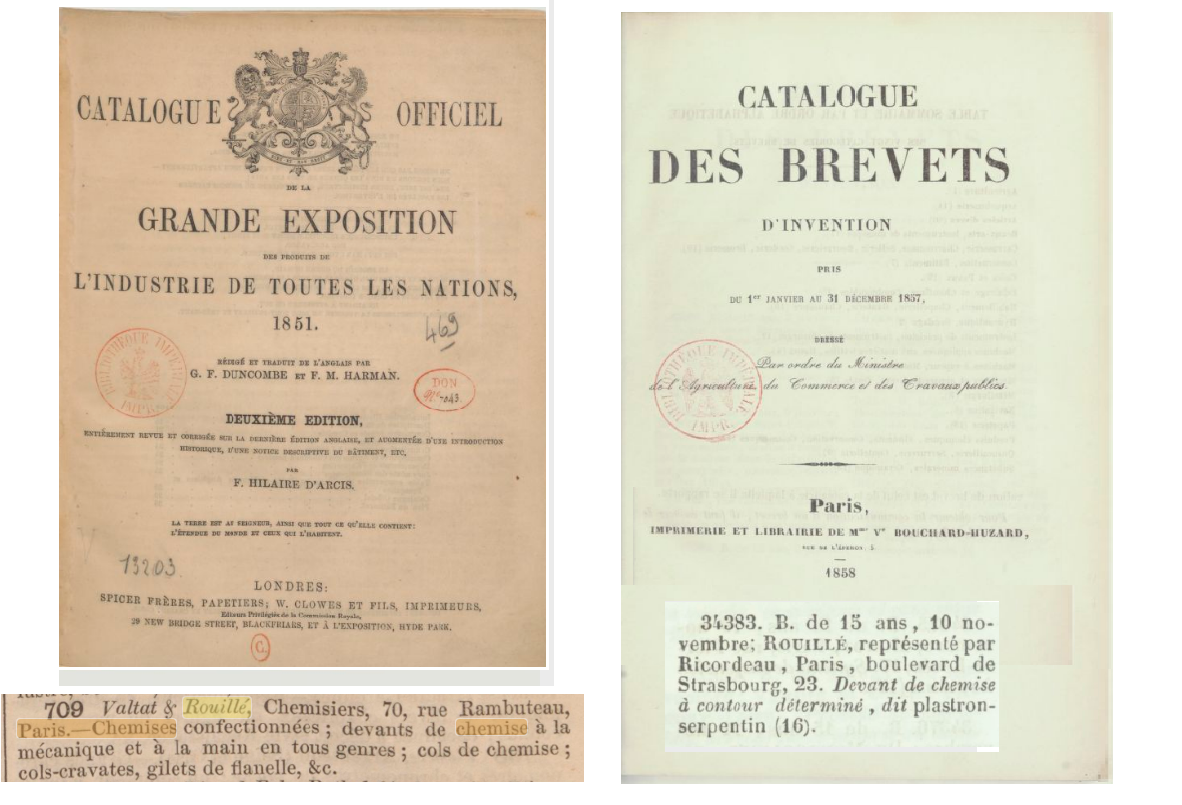 1851 57 Rouille Exposition Brevet