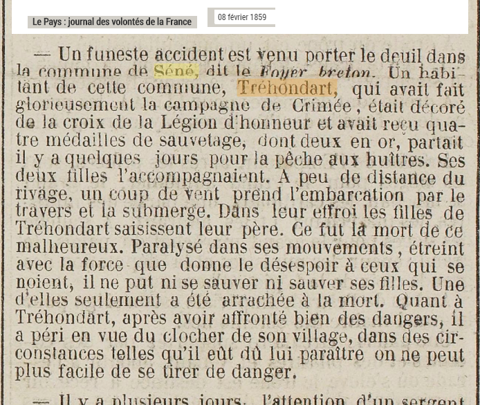 1859 Trehondart Le Pays