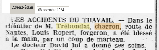 1924 11 Tredondart blessure