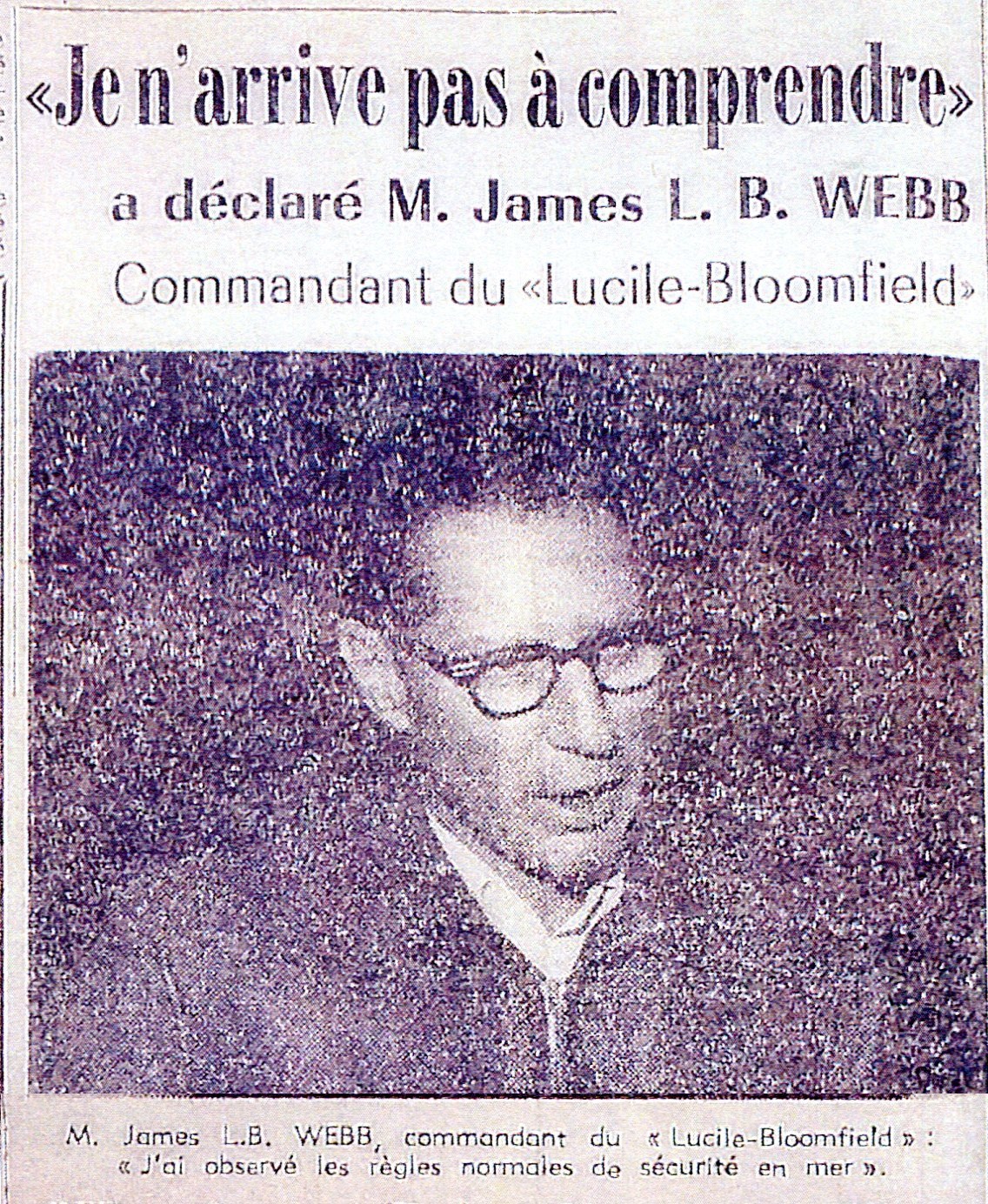1965 Lucile captain Webb