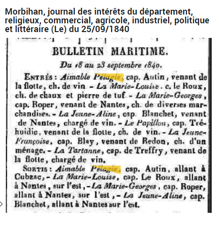 1840 presse Aimable Pelagie