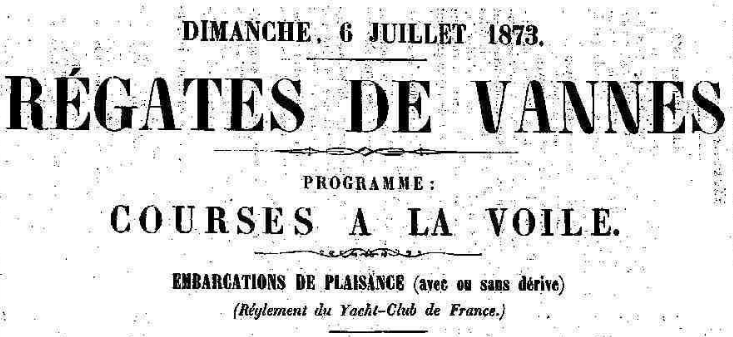 1873 regates vannes titre
