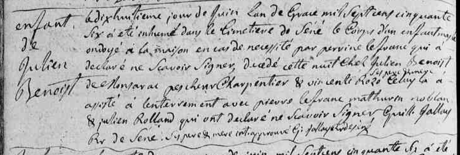 1756 BENOIST anonyme Perrine Le Franc
