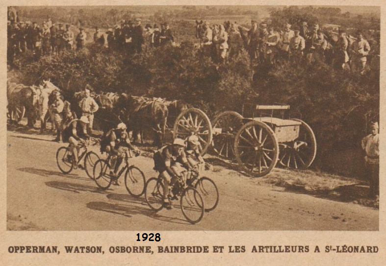 1928 St Leonard cycliste artilleurs