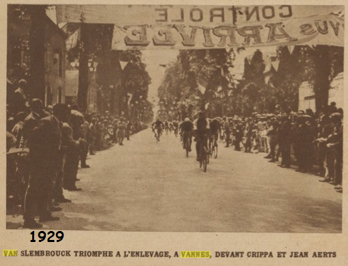 1929 Tour Vannes arrivée