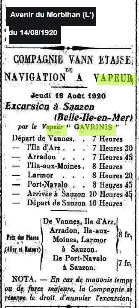 1920 08 Excursions Gavrinis