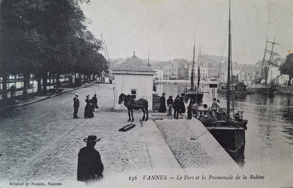 1920 Kiosque Port Vannes vapeur